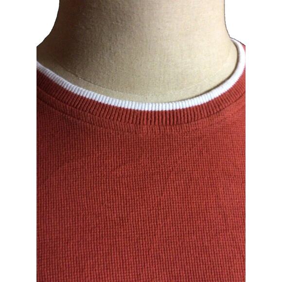 Mens Size L Rust Thick Knit Front Single Pocket Shirt By Austin Clothing Co - Picture 2 of 3